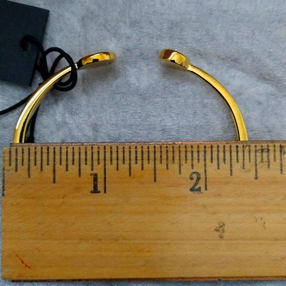 🥂Kate Spade New York Spot The Blk Spade Golden Bangle Bracelet NWT Authentic🥂 - Picture 12 of 13